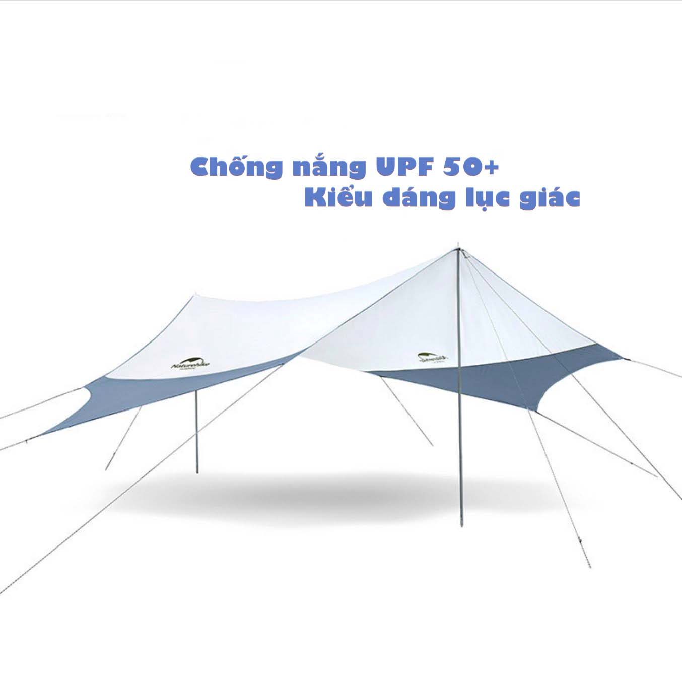 Tăng dã ngoại lục giác phủ bạc NatureHike NH16T012-S/NH16T013-S