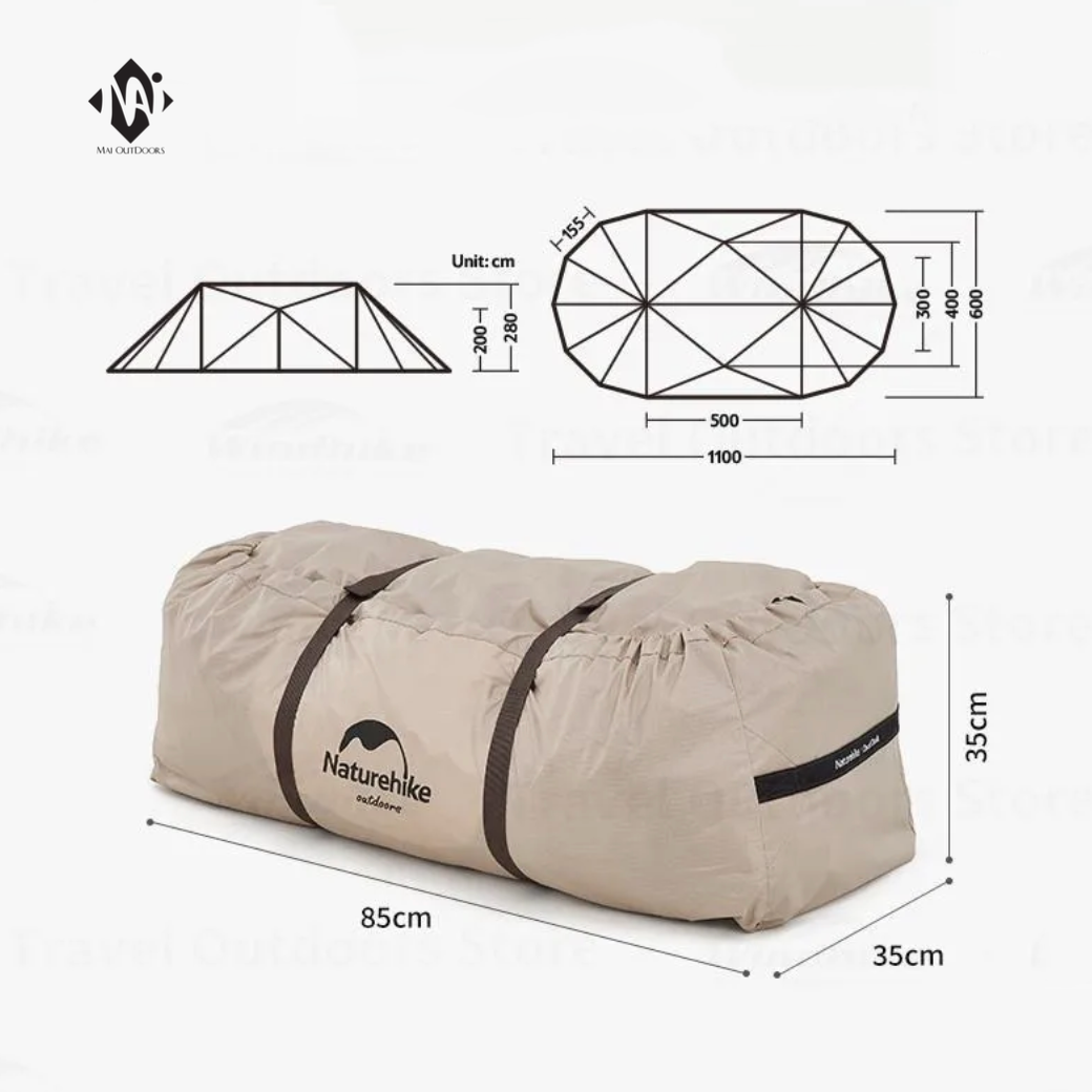 Lều trung tâm NatureHike NH20TM001 sức chứa 20-30 người