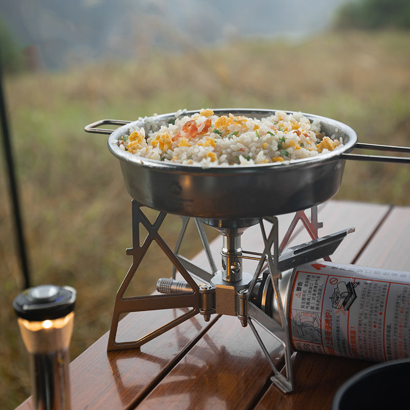 Bếp gas cắm trại gấp gọn tích hợp bộ điều chỉnh điện áp Campingmoon XD-3F