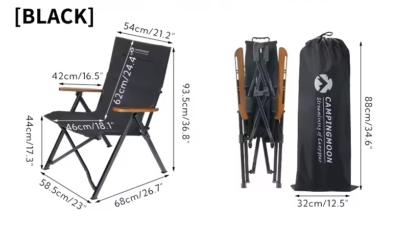 Ghế gấp cắm trại big size Kyokawa Campingmoon F-5001