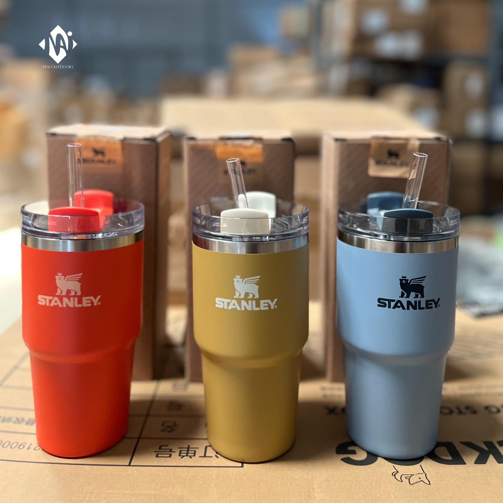 Cốc/Ly giữ nhiệt có nắp và ống hút Stanley The Quencher H2.0