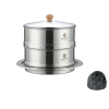 Nồi/ Xửng hấp cắm trại Sierra 2 tầng cỡ lớn Campingmoon S363-2S