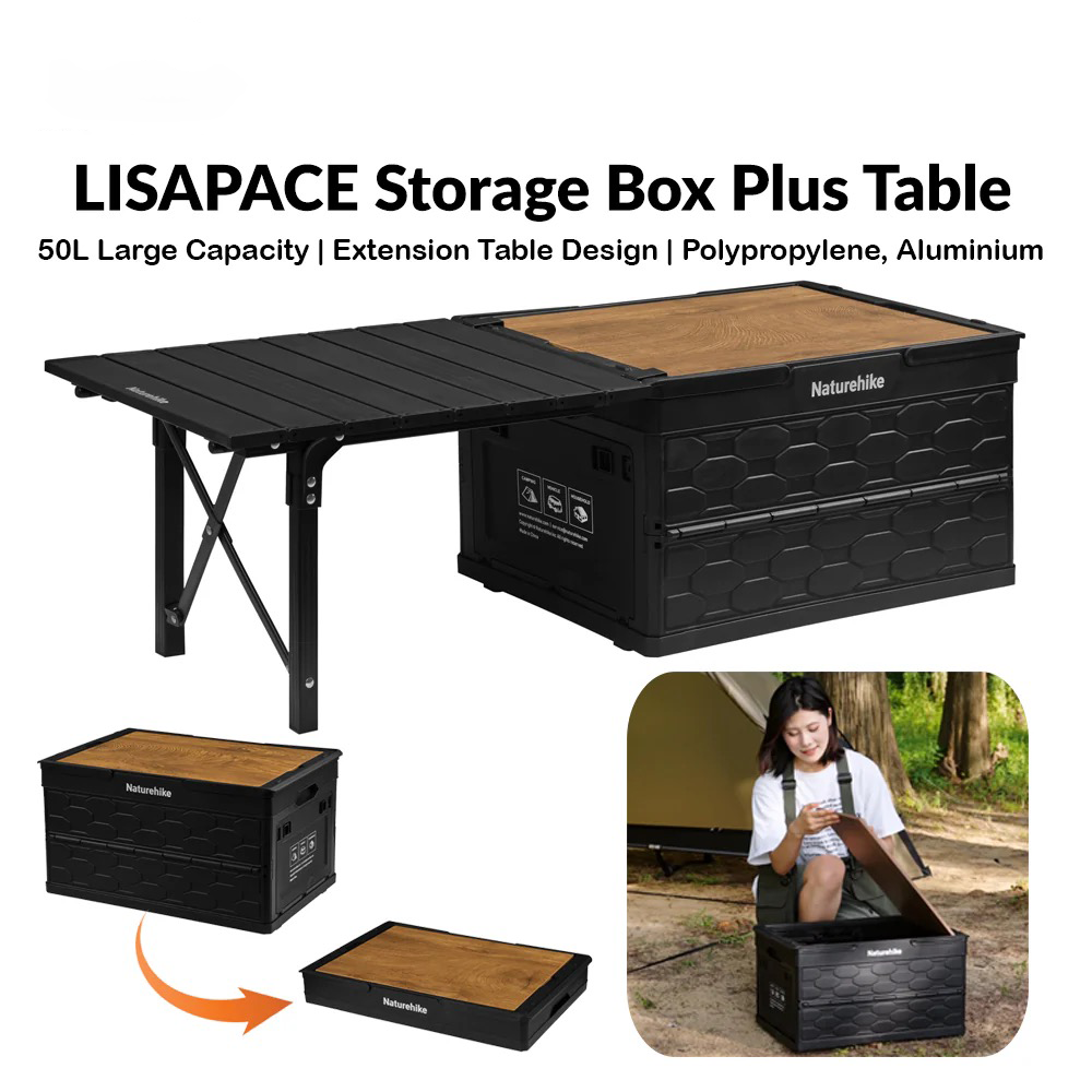 Bàn tích hợp thùng đựng đồ gấp gọn 50L Lispace NatureHike CNK2450XB018 Bàn tích hợp thùng đựng đồ gấp gọn 50L Lispace NatureHike CNK2450XB018