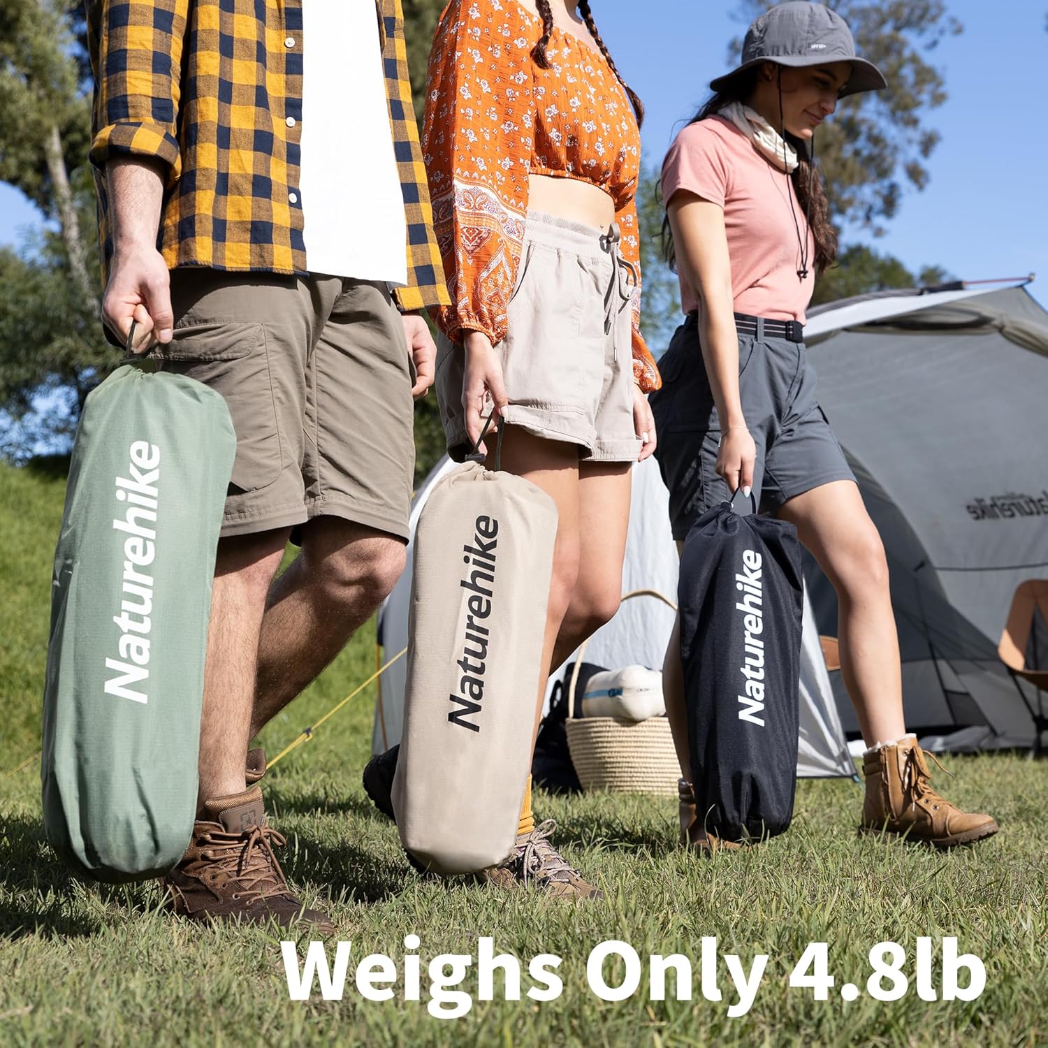Giường dã ngoại gấp gọn chân thấp XJC05 NatureHike NH20JJ001