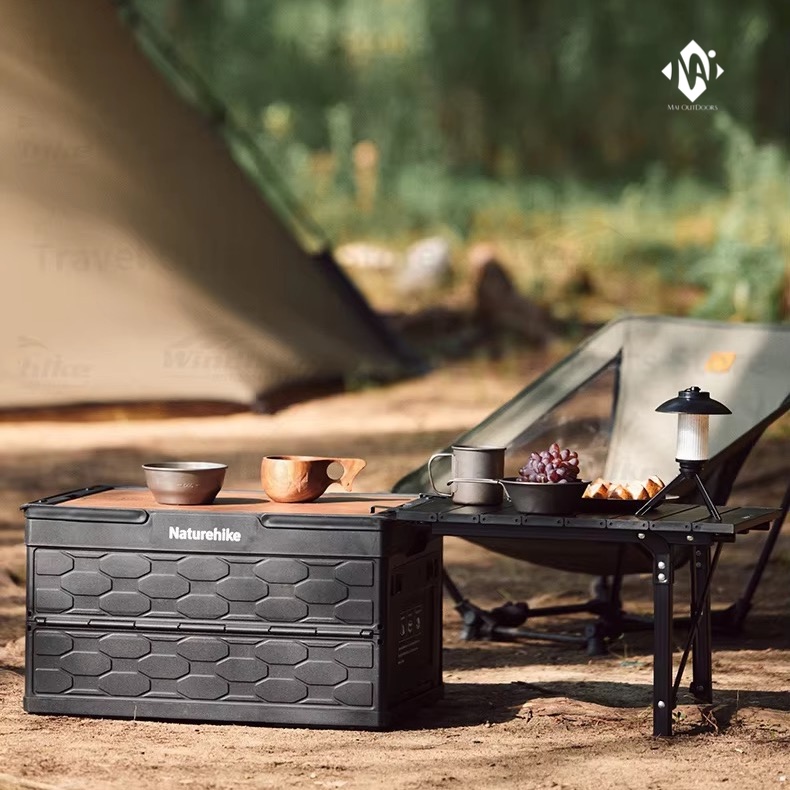 Bàn tích hợp thùng đựng đồ gấp gọn 50L Lispace NatureHike CNK2450XB018