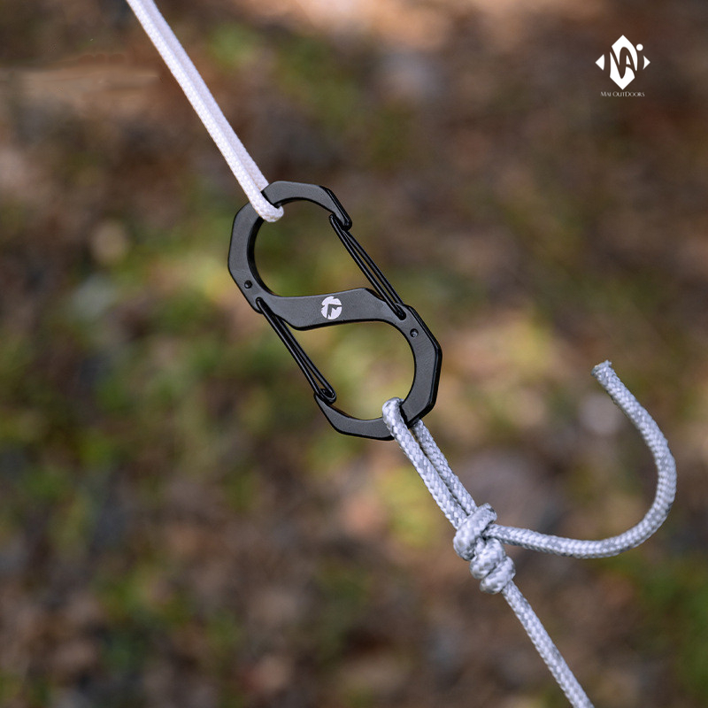 Móc khóa đôi hình chữ S đa năng hợp kim nhôm Campingmoon SS-5/ SS-7