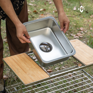 Chậu rửa bát inox dùng kết hợp bàn IGT Campingmoon CK-26