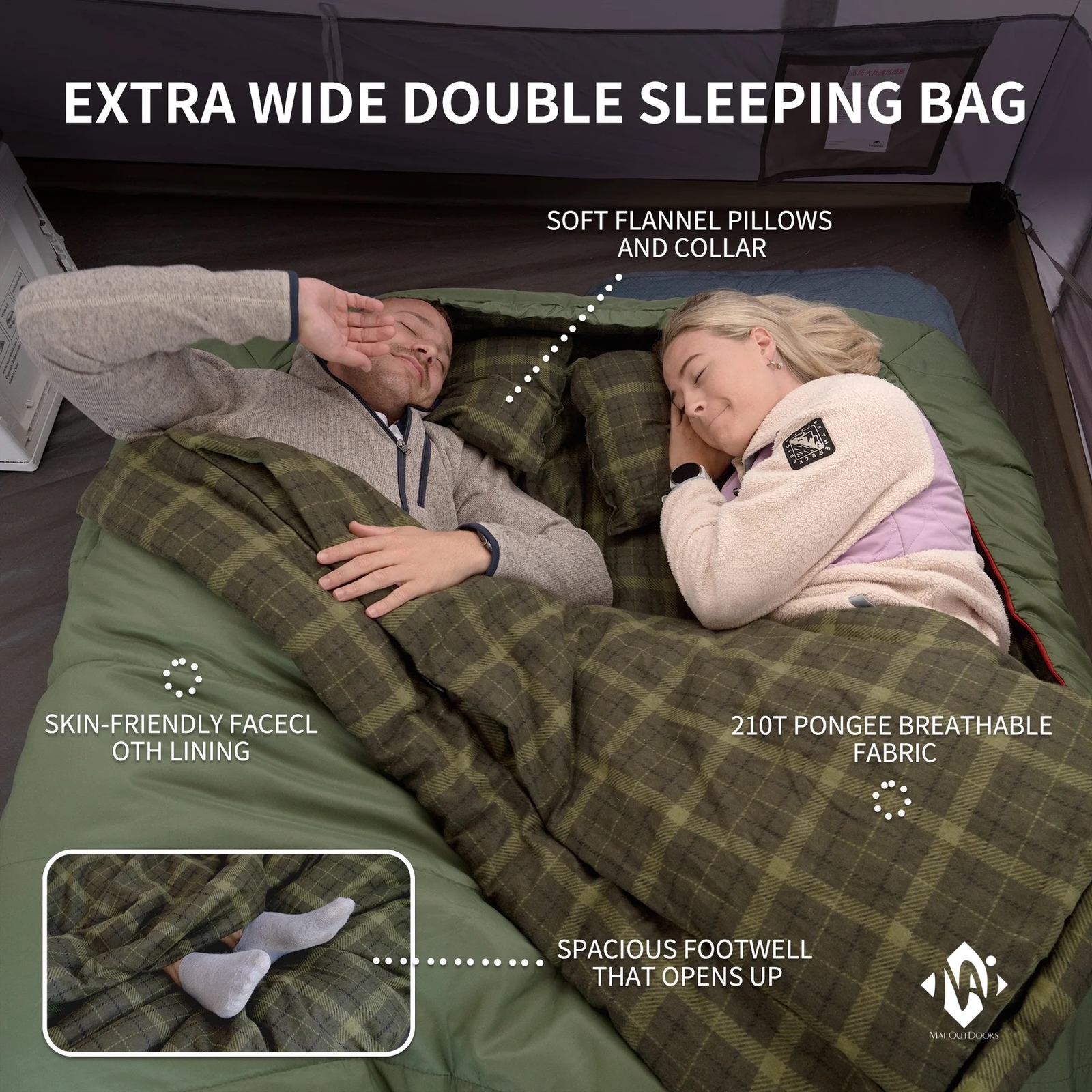 Túi ngủ đôi Akino NatureHike CNK2350WS019
