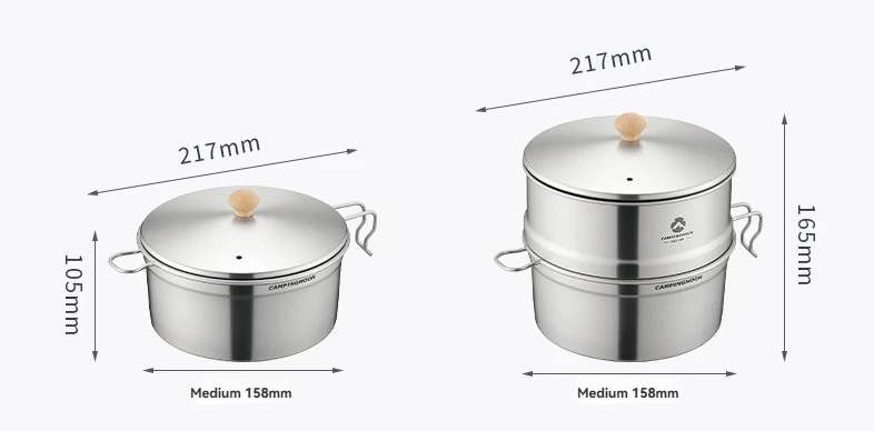 Nồi trộn salad Inox Campingmoon S371