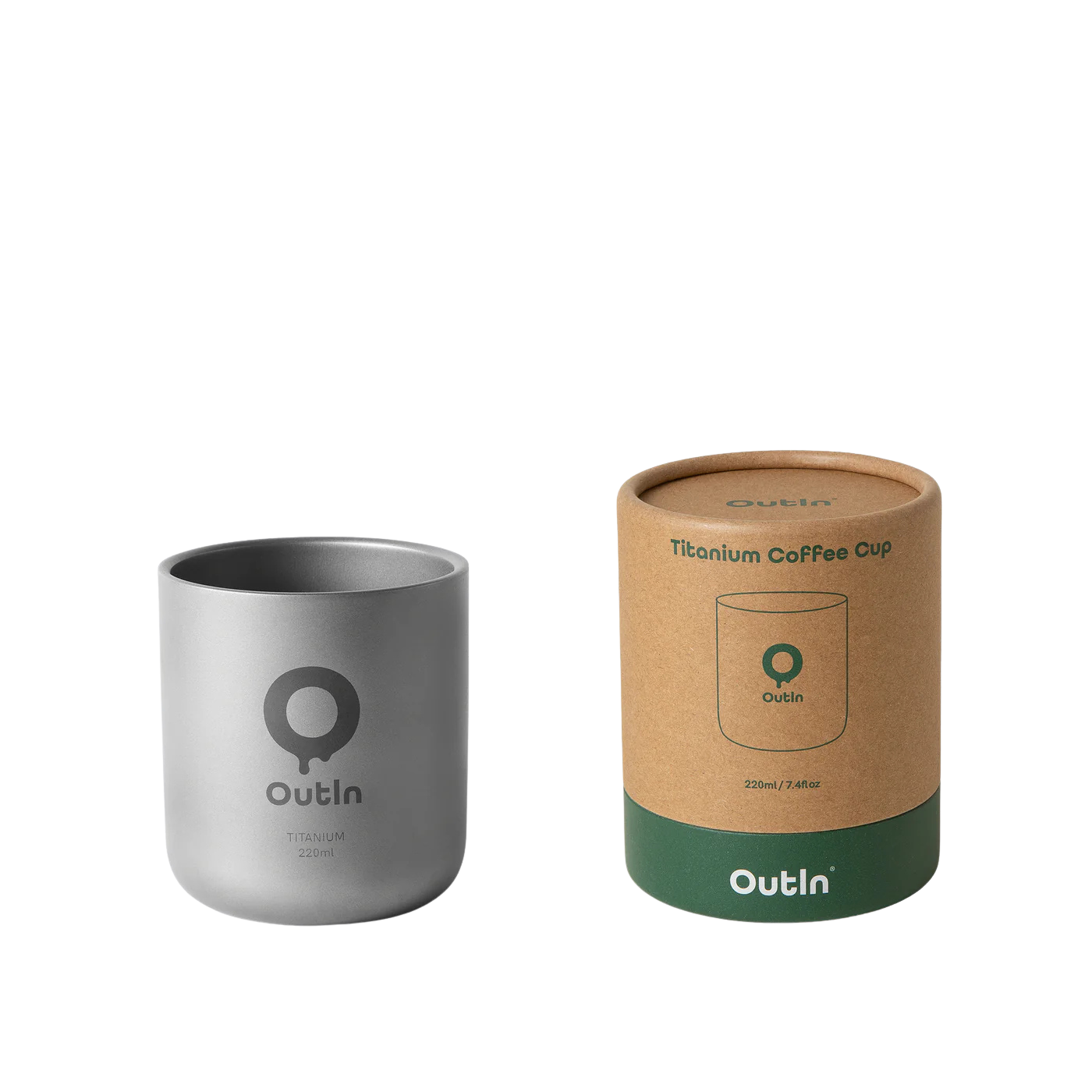 Cốc cà phê Titanium 2 lớp Outin Cốc cà phê Titanium 2 lớp Outin